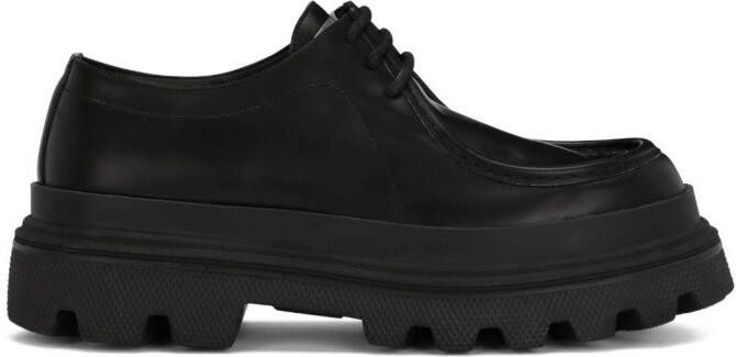 Dolce & Gabbana leather derby shoes Black