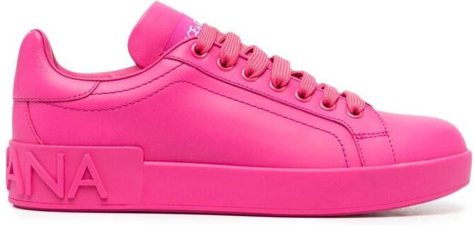 Dolce & Gabbana logo low-top sneakers Pink