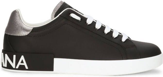 Dolce & Gabbana logo-patch low-top sneakers Black