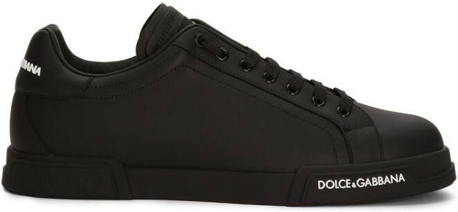 Dolce & Gabbana logo-patch low-top sneakers Black