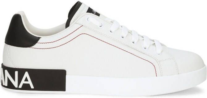 Dolce & Gabbana logo-patch low-top sneakers White
