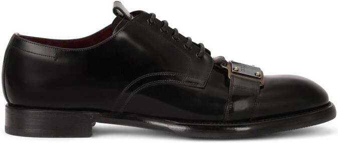 Dolce & Gabbana logo-plaque Derby shoes Black