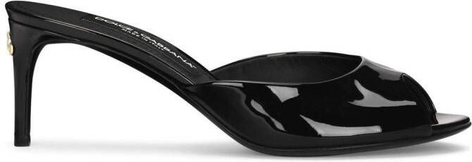 Dolce & Gabbana 60mm patent leather mules Black