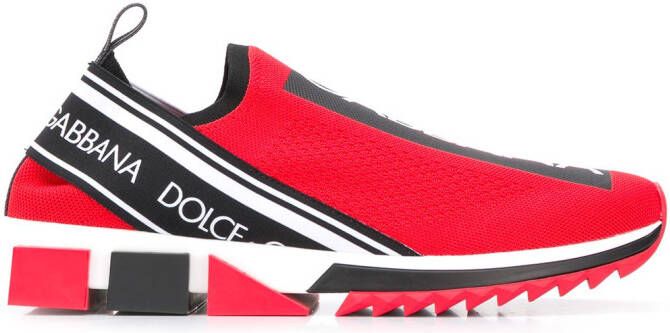 Dolce & Gabbana Sorrento knit sneakers Red