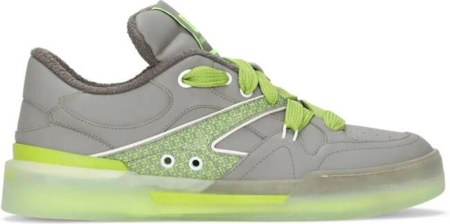 Dolce & Gabbana New Roma logo-patch low-top sneakers Grey