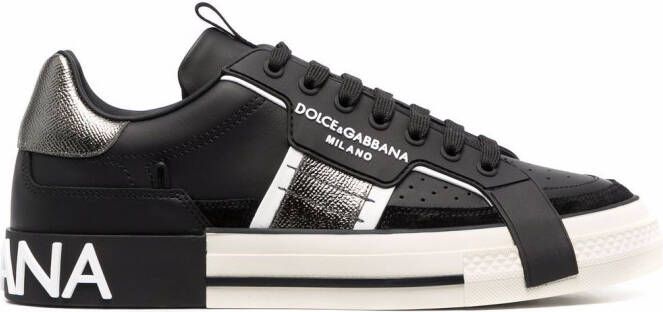 Dolce & Gabbana 2.Zero Custom leather sneakers Black