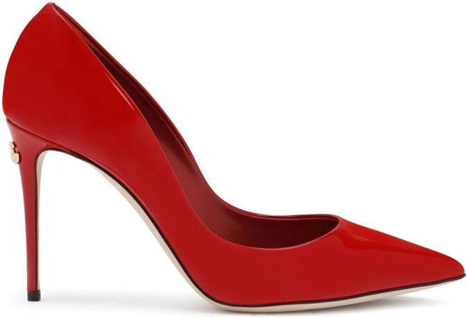 Dolce & Gabbana 90mm patent leather pumps Red