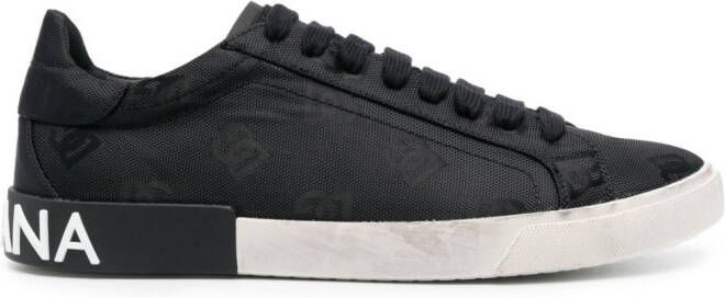 Dolce & Gabbana Portofino canvas sneakers Black