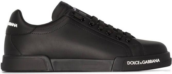 Dolce & Gabbana Portofino logo-detail sneakers Black
