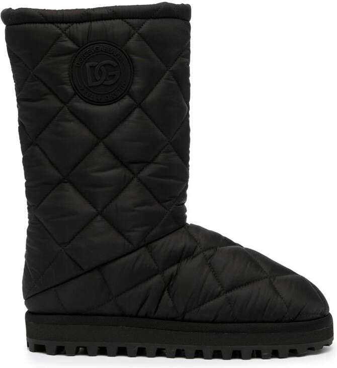 Dolce & Gabbana quilted snow boots Black