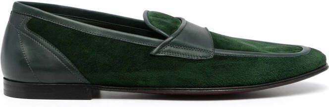 Dolce & Gabbana slip-on leather loafers Green