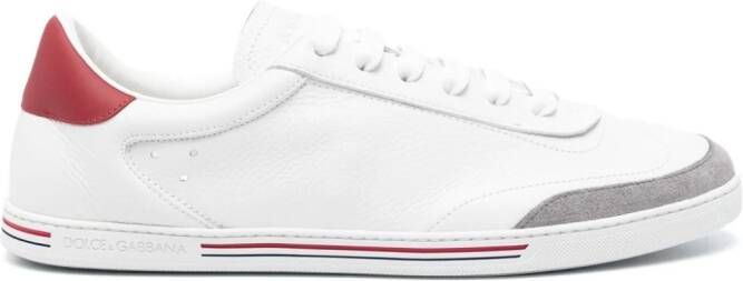 Dolce & Gabbana stripe-detailing leather sneakers White