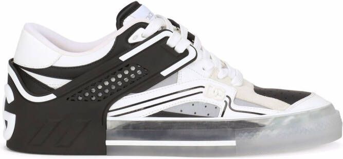 Dolce & Gabbana transparent cut-out sneakers Black