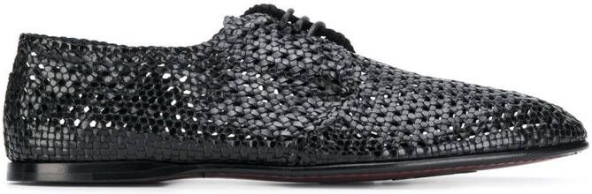 Dolce & Gabbana hand-woven Derby shoes Black