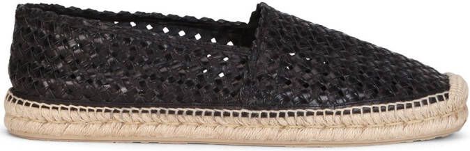 Dolce & Gabbana woven leather espadrilles Black
