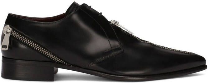 Dolce & Gabbana zip-detail Derby shoes Black