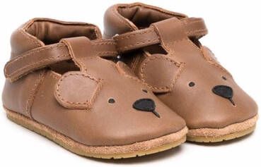 Donsje pop up-ears leather sandals Brown