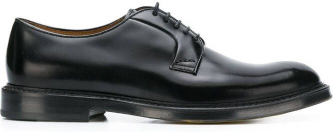 Doucal's leather Derby shoes Black