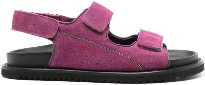 Doucal's Coco suede sandals Purple