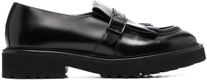 Doucal's fringed leather loafers Black
