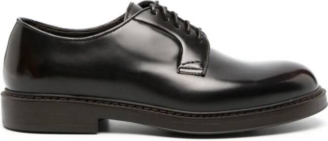 Doucal's lace-up leather derby shoes Brown