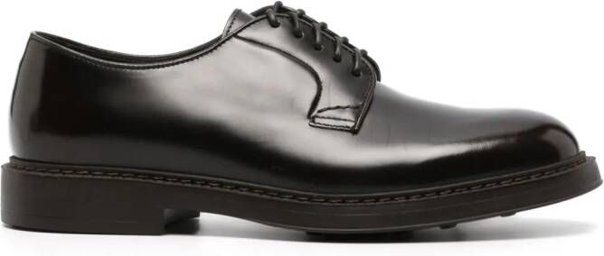 Doucal's lace-up leather derby shoes Brown
