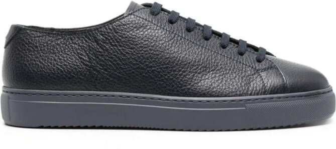 Doucal's lace-up leather sneakers Blue