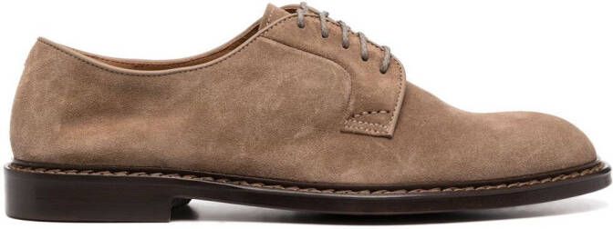 Doucal's lace-up suede derby shoes Neutrals