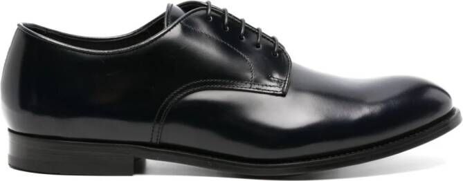 Doucal's leather Derby shoes Black
