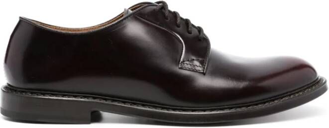 Doucal's leather derby shoes Red