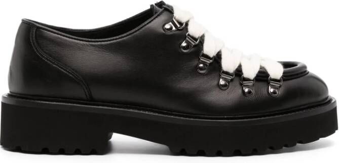 Doucal's leather lace-up shoes Black