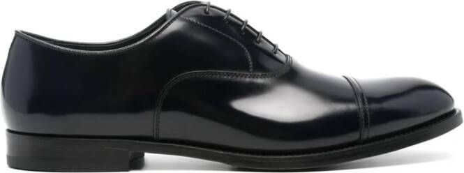 Doucal's leather oxford shoes Black