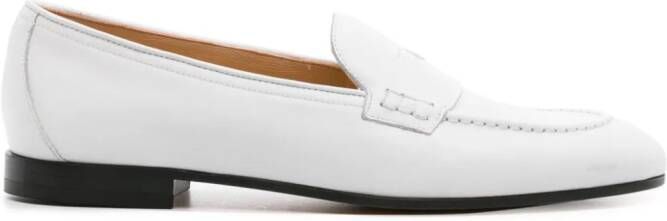 Doucal's penny-slot leather loafers White