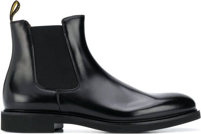 Doucal's round toe Chelsea boots Black
