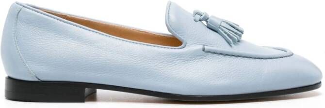 Doucal's tassel-detail leather loafers Blue