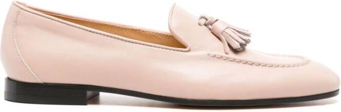Doucal's tassel-detail leather loafers Neutrals