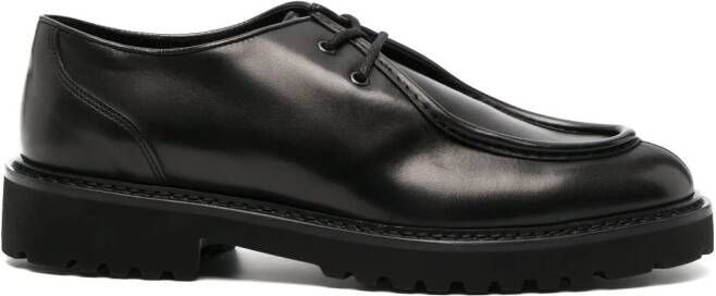 Doucal's leather Derby shoes Black