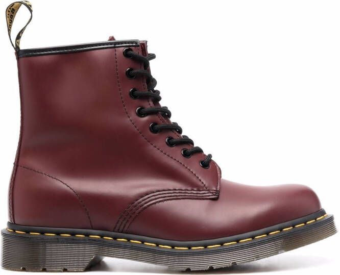 Dr. Martens 1460 lace-up leather boots Red