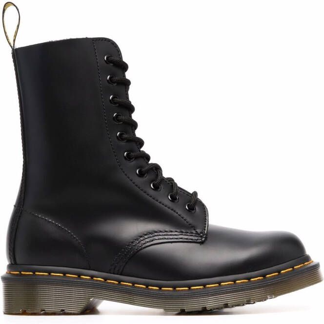 Dr. Martens 1490 lace-up combat boots Black