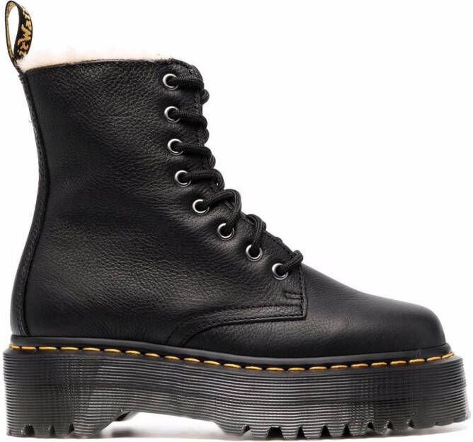 Dr. Martens Jadon platform combat botos Black