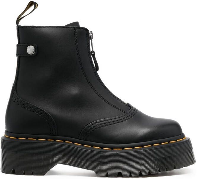 Dr. Martens Jetta zip-up platform boots Black