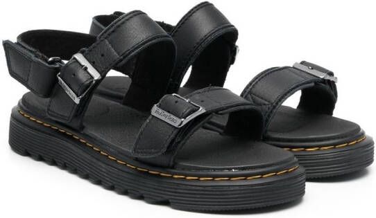 Dr. Martens Kids Stellar buckled flat sandals Black