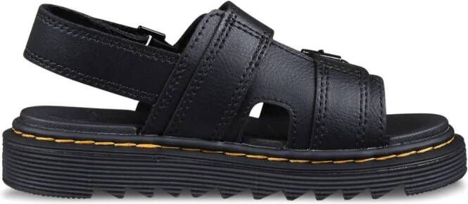 Dr. Martens Kids Varrel leather sandals Black