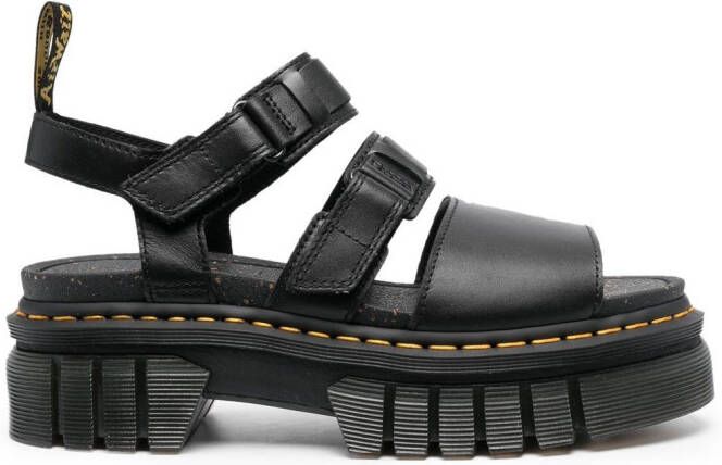 Dr. Martens Ricki leather platform sandals Black