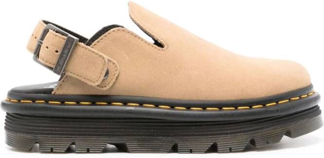 Dr. Martens ZebZag suede clogs Brown