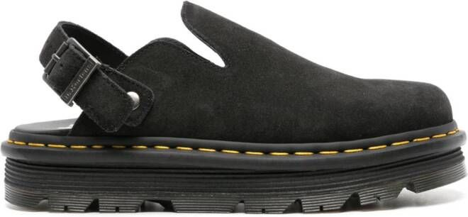 Dr. Martens Zebzag suede mules Black