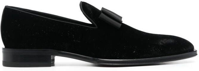 DSQUARED2 almond-toe bow-detail loafers Black