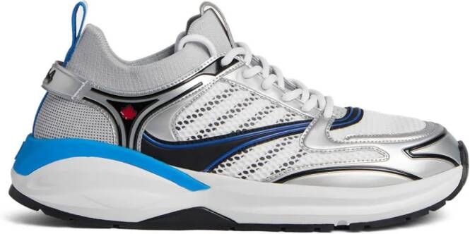 DSQUARED2 Bubble panelled sneakers Silver