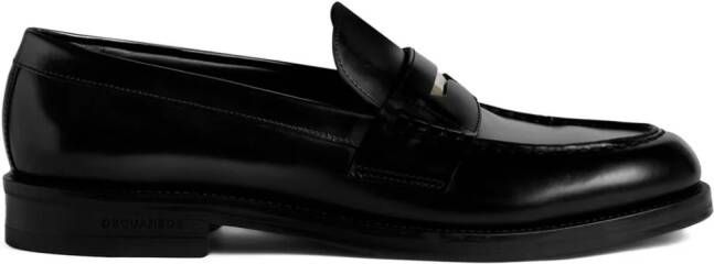 DSQUARED2 D2 Classic leather loafers Black