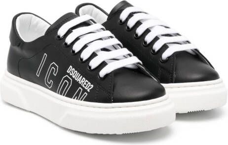 DSQUARED2 KIDS Icon logo-print sneakers Black
